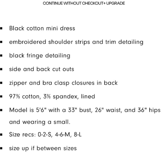 Black Fringe Mini Dress - Picture 4 of 6